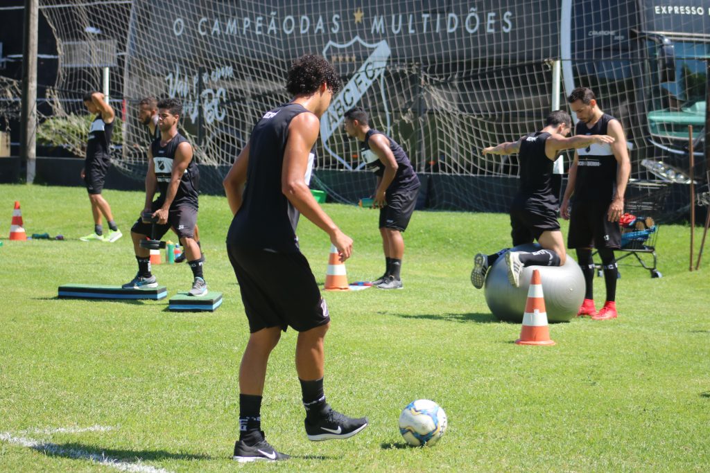 Volta aos treinos trabalho físico no CT ABC FC